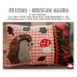 Stickdatei - ITH Kissen Igel Herbstliebe